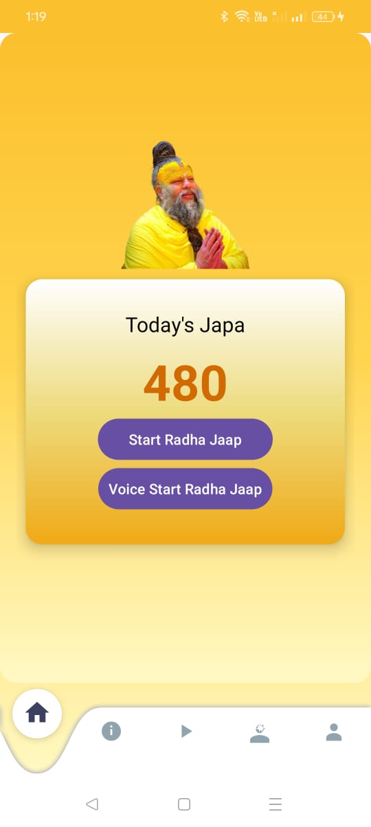 Voice Radha Jaap Counter App